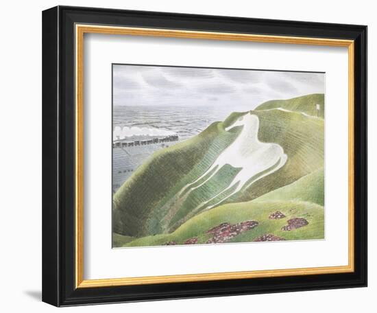 The Westbury Horse-Eric Ravilious-Framed Giclee Print