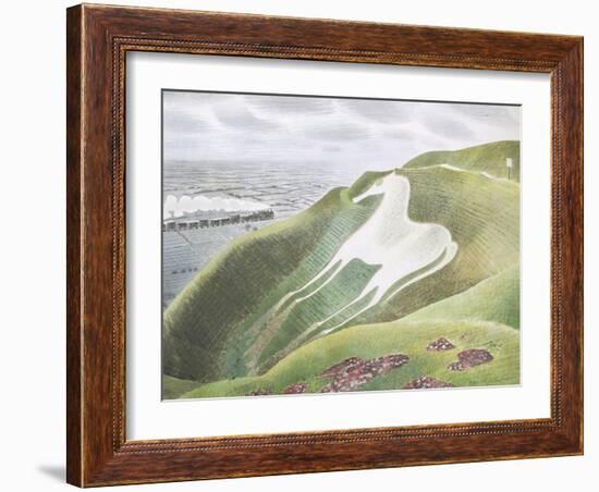 The Westbury Horse-Eric Ravilious-Framed Giclee Print