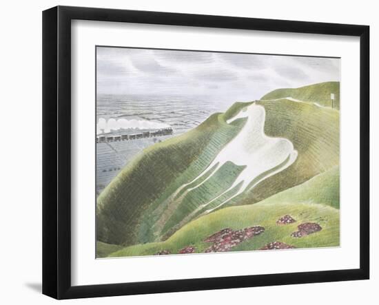 The Westbury Horse-Eric Ravilious-Framed Giclee Print