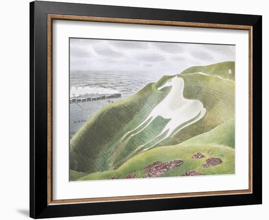 The Westbury Horse-Eric Ravilious-Framed Giclee Print