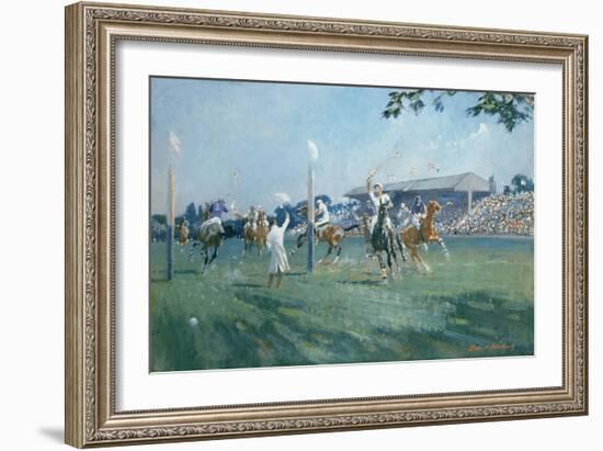 The Westchester Cup, Played at the Hurlingham Club, June 1936-Gilbert Holiday-Framed Giclee Print