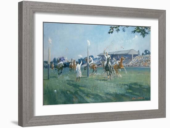 The Westchester Cup, Played at the Hurlingham Club, June 1936-Gilbert Holiday-Framed Giclee Print