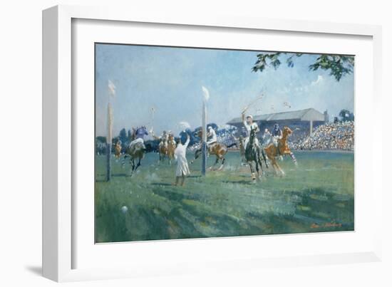 The Westchester Cup, Played at the Hurlingham Club, June 1936-Gilbert Holiday-Framed Giclee Print