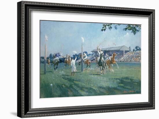 The Westchester Cup, Played at the Hurlingham Club, June 1936-Gilbert Holiday-Framed Giclee Print