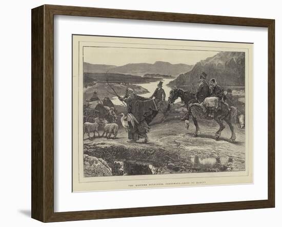 The Western Highlands, Connemara, Going to Market-William Small-Framed Giclee Print
