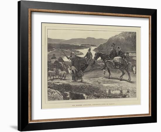 The Western Highlands, Connemara, Going to Market-William Small-Framed Giclee Print