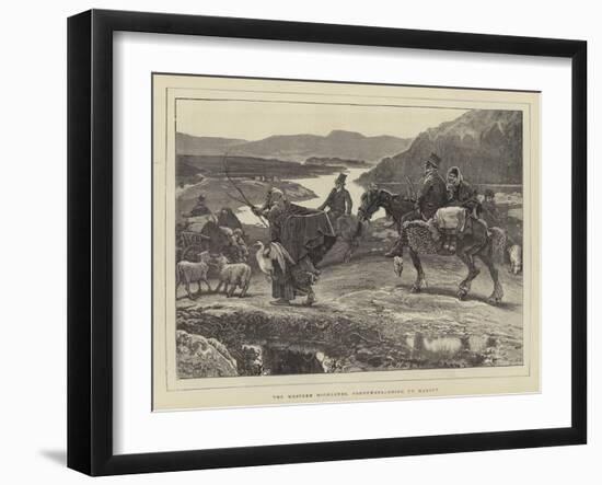 The Western Highlands, Connemara, Going to Market-William Small-Framed Giclee Print