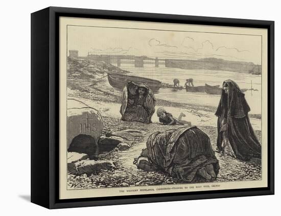 The Western Highlands, Connemara, Pilgrims to the Holy Well, Galway-William Small-Framed Premier Image Canvas