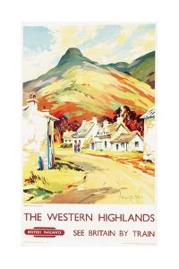The Western Highlands, Poster Advertising British Railways, 1955