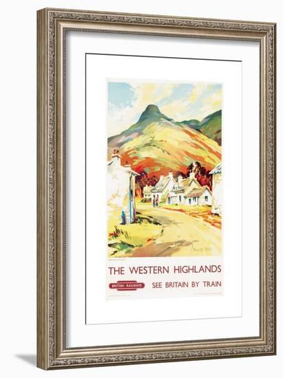 The Western Highlands, Poster Advertising British Railways, 1955-null-Framed Giclee Print