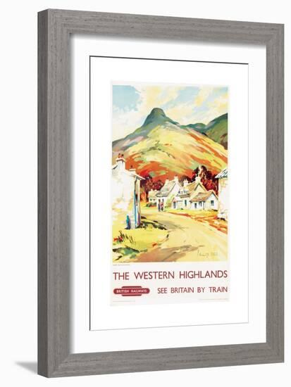 The Western Highlands, Poster Advertising British Railways, 1955-null-Framed Giclee Print