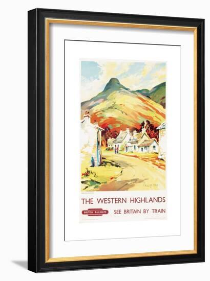 The Western Highlands, Poster Advertising British Railways, 1955-null-Framed Giclee Print