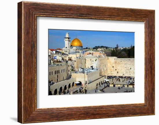 The Western Wall is the Remnant of the Ancient Wall that Surrounded the Jewish Temple's Courtyard I-SeanPavonePhoto-Framed Photographic Print