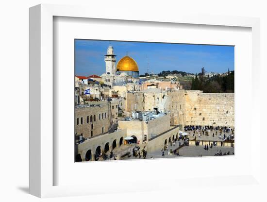 The Western Wall is the Remnant of the Ancient Wall that Surrounded the Jewish Temple's Courtyard I-SeanPavonePhoto-Framed Photographic Print