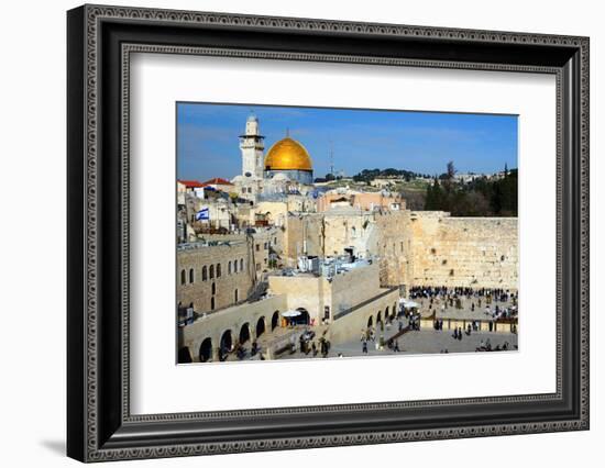 The Western Wall is the Remnant of the Ancient Wall that Surrounded the Jewish Temple's Courtyard I-SeanPavonePhoto-Framed Photographic Print