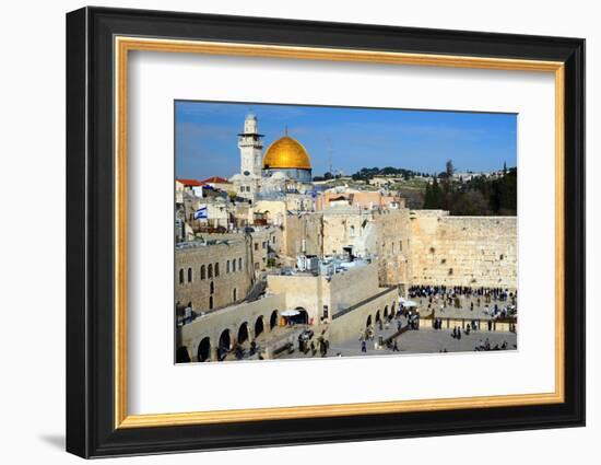 The Western Wall is the Remnant of the Ancient Wall that Surrounded the Jewish Temple's Courtyard I-SeanPavonePhoto-Framed Photographic Print