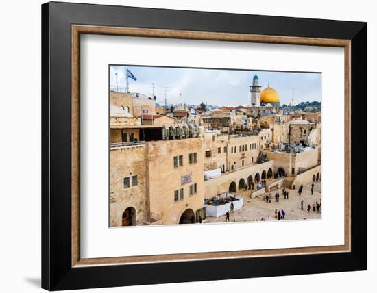 The Western Wall,Temple Mount, Jerusalem, Israel-Zhukov-Framed Photographic Print