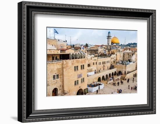 The Western Wall,Temple Mount, Jerusalem, Israel-Zhukov-Framed Photographic Print