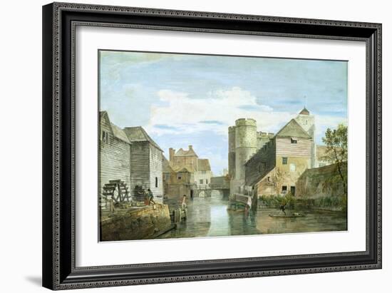 The Westgate, Canterbury (Bodycolour on Paper)-Paul Sandby-Framed Giclee Print