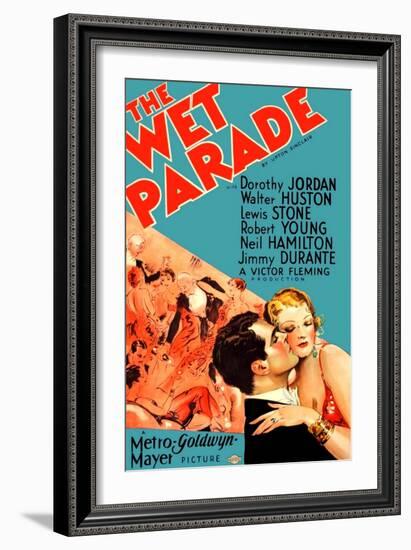 THE WET PARADE, from left on US poster art: Neil Hamilton, Myrna Loy, 1932-null-Framed Art Print