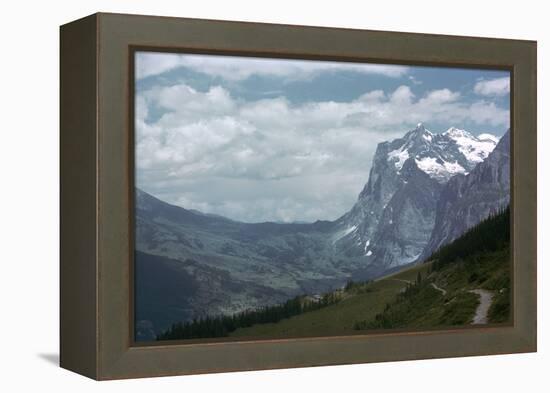 The Wetterhorn from Alpiglen-CM Dixon-Framed Premier Image Canvas