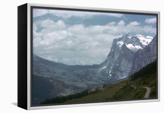 The Wetterhorn from Alpiglen-CM Dixon-Framed Premier Image Canvas