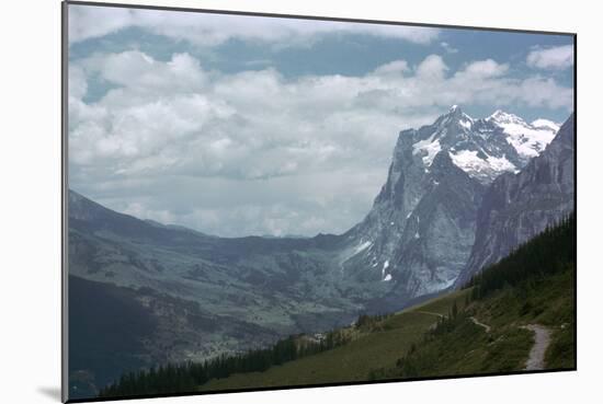 The Wetterhorn from Alpiglen-CM Dixon-Mounted Photographic Print