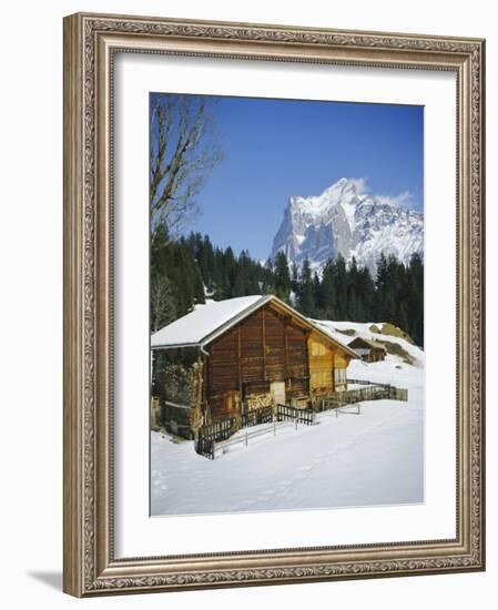 The Wetterhorn Mountain from Above Grindelwald, Bernese Oberland, Swiss Alps, Switzerland-R H Productions-Framed Photographic Print