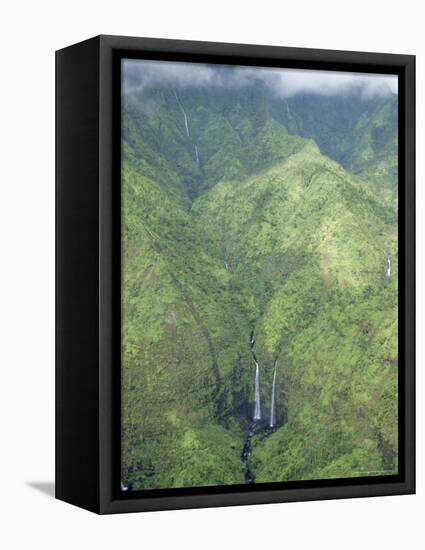 The Wettest Place on Earth, Mt. Waialeale, Kauai, Hawaii, USA-Anthony Waltham-Framed Premier Image Canvas