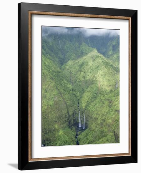 The Wettest Place on Earth, Mt. Waialeale, Kauai, Hawaii, USA-Anthony Waltham-Framed Photographic Print