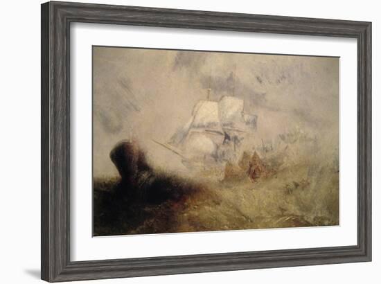 The Whale Ship-J. M. W. Turner-Framed Art Print