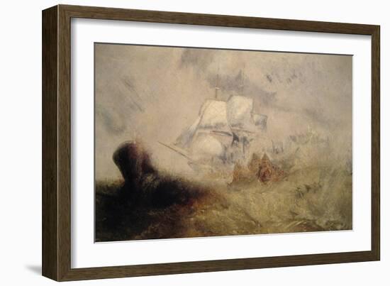 The Whale Ship-J. M. W. Turner-Framed Art Print