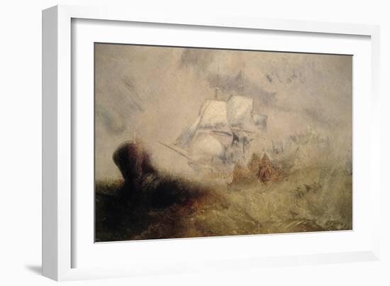 The Whale Ship-J. M. W. Turner-Framed Art Print