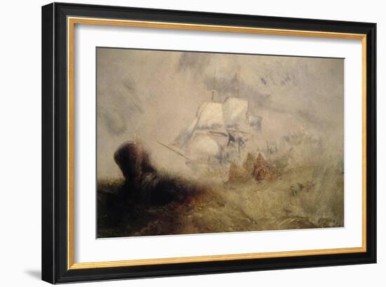 The Whale Ship-J. M. W. Turner-Framed Art Print