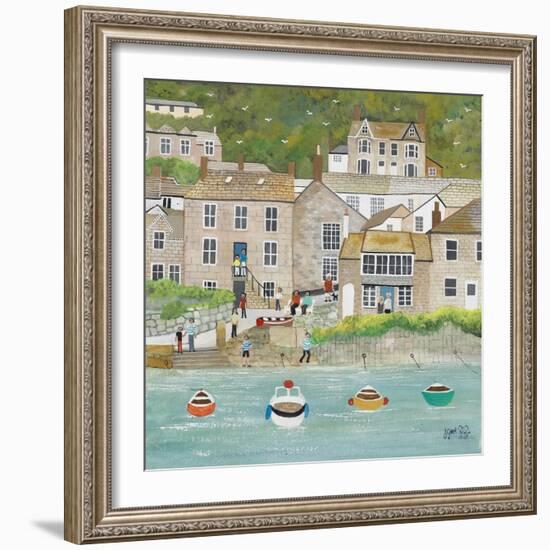 The Wharf at Mousehole-Judy Joel-Framed Giclee Print