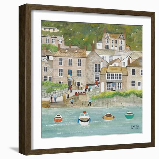 The Wharf at Mousehole-Judy Joel-Framed Giclee Print