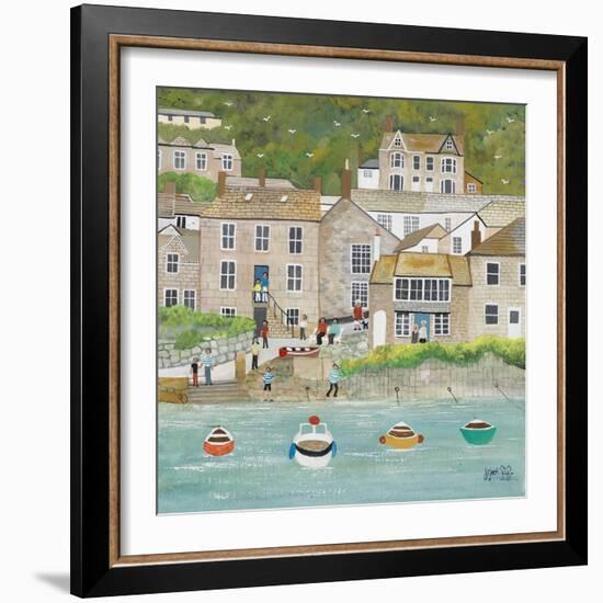 The Wharf at Mousehole-Judy Joel-Framed Giclee Print