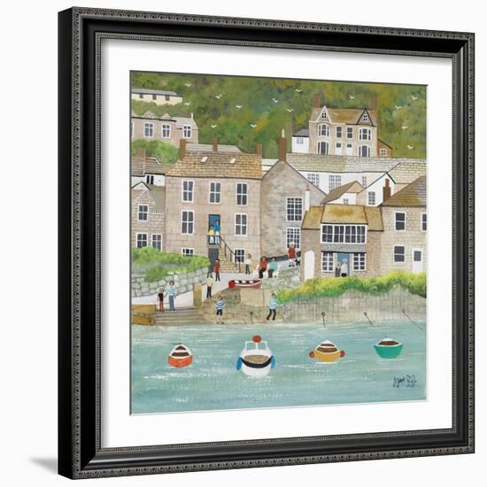 The Wharf at Mousehole-Judy Joel-Framed Giclee Print