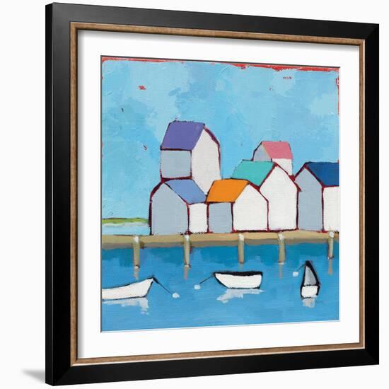 The Wharf-null-Framed Art Print