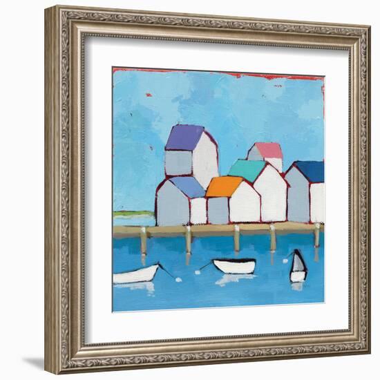 The Wharf-null-Framed Art Print