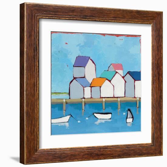 The Wharf-null-Framed Art Print