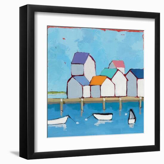 The Wharf-null-Framed Art Print