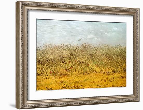 The Wheat Field-Vincent van Gogh-Framed Art Print