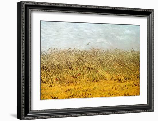 The Wheat Field-Vincent van Gogh-Framed Art Print