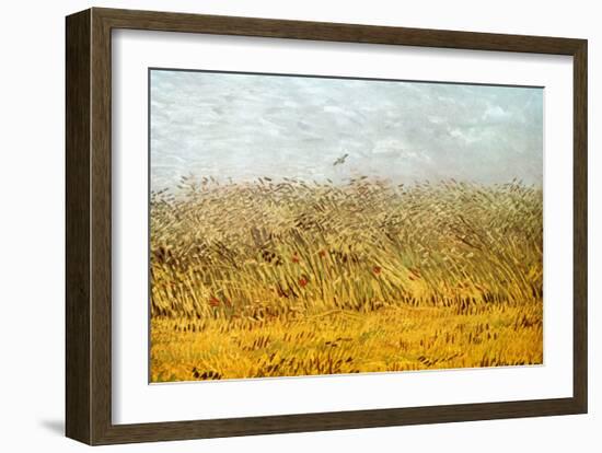 The Wheat Field-Vincent van Gogh-Framed Art Print