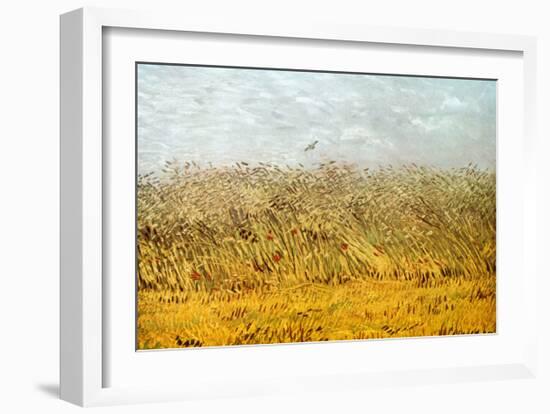 The Wheat Field-Vincent van Gogh-Framed Art Print