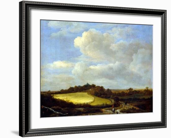 The Wheatfield-Jacob Isaaksz. Or Isaacksz. Van Ruisdael-Framed Giclee Print