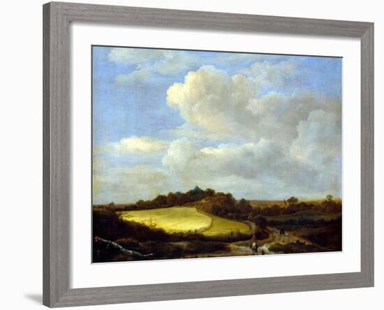 The Wheatfield-Jacob Isaaksz. Or Isaacksz. Van Ruisdael-Framed Giclee Print