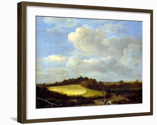 The Wheatfield-Jacob Isaaksz. Or Isaacksz. Van Ruisdael-Framed Giclee Print