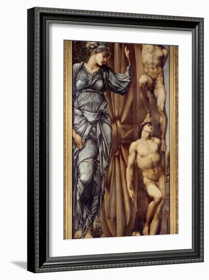 The Wheel of Fortune. Painting by Jones Edward Burne (1833-1898) Ec.Ang, 1883. Oil on Canvas. Dim:-Edward Coley Burne-Jones-Framed Giclee Print